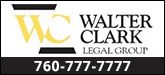 Walter Clark Legal Group Sponsorship Banner